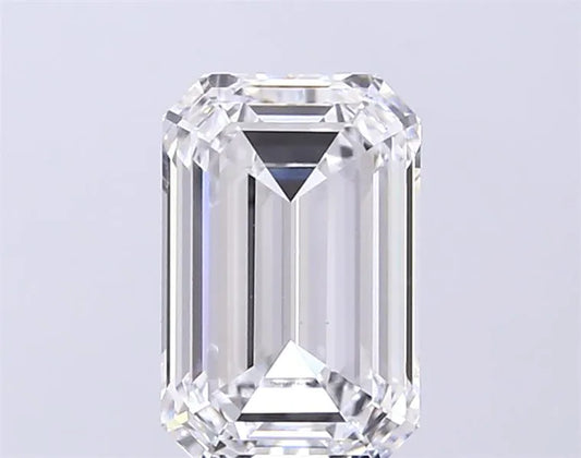 2.57ct Emerald Lab Grown Diamond (Colour E, Clarity VVS2, IGI Certified)