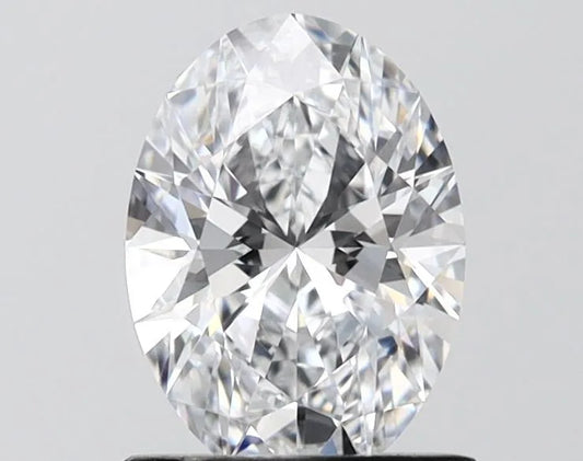1.30ct Oval Lab Grown Diamond (Colour D, Clarity VVS2, IGI Certified)