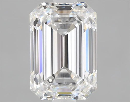 2.10ct Emerald Lab Grown Diamond (Colour E, Clarity VVS2, IGI Certified)
