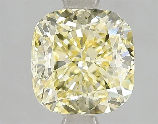 2.57ct Cushion brilliant Lab Grown Diamond (Colour Fancy Intense Yellow, Clarity VS1, IGI Certified)