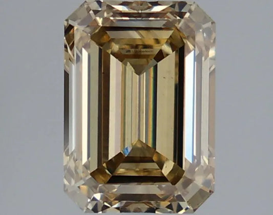 2.12ct Emerald Lab Grown Diamond (Colour Fancy Gray Yellow, Clarity VS2, IGI Certified)