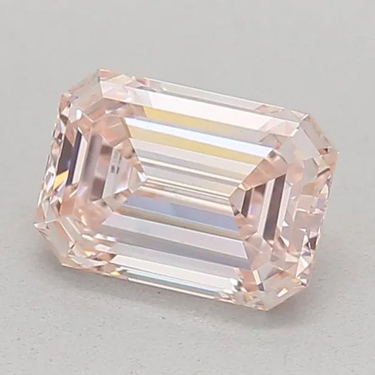 0.50ct Emerald Lab Grown Diamond (Colour Fancy Pink, Clarity VS1, IGI Certified)