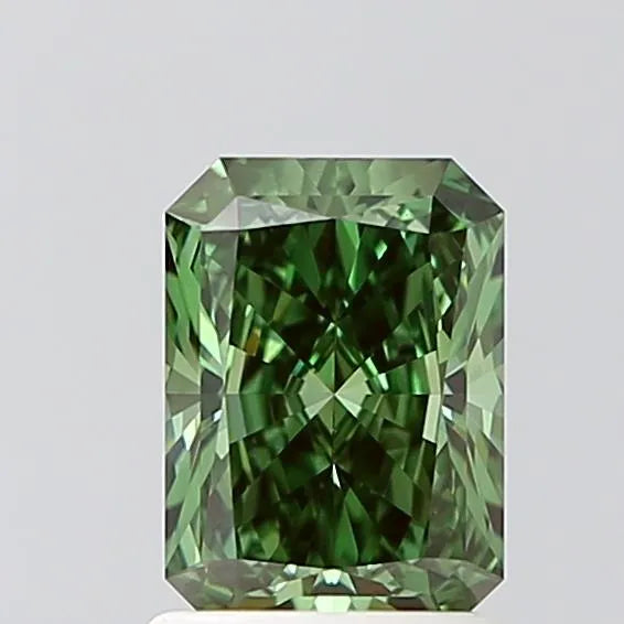 1.33ct Radiant Lab Grown Diamond (Colour Fancy Vivid Green, Clarity VVS2, IGI Certified)