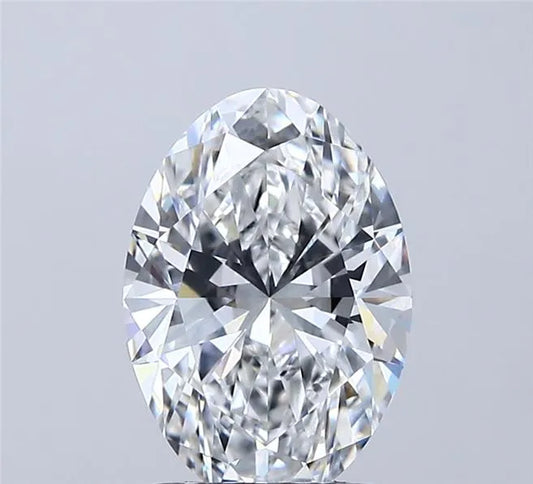 2.00ct Oval Lab Grown Diamond (Colour E, Clarity VVS2, IGI Certified)