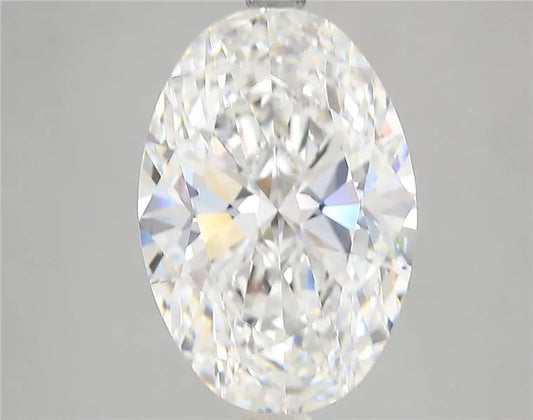5.53ct Oval Lab Grown Diamond (Colour E, Clarity VVS2, IGI Certified)