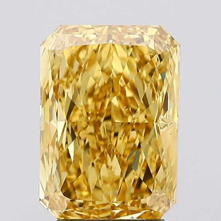 3.05ct Radiant Lab Grown Diamond (Colour Fancy Vivid Yellow, Clarity VS1, IGI Certified)