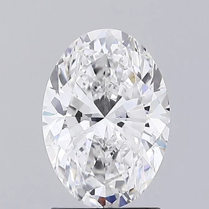 2.00ct Oval Lab Grown Diamond (Colour E, Clarity VS2, IGI Certified)