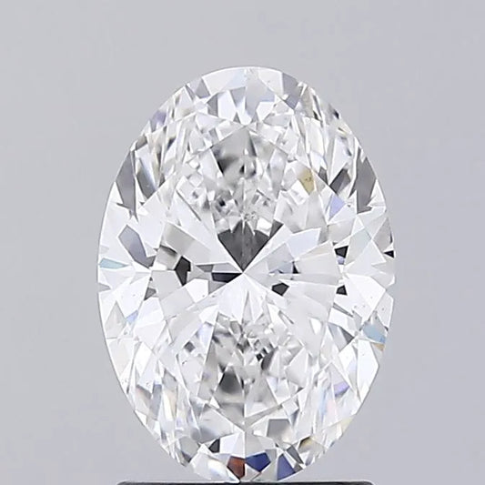 2.00ct Oval Lab Grown Diamond (Colour E, Clarity VS2, IGI Certified)