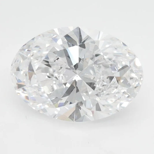 2.00ct Oval Lab Grown Diamond (Colour D, Clarity VVS1, IGI Certified)
