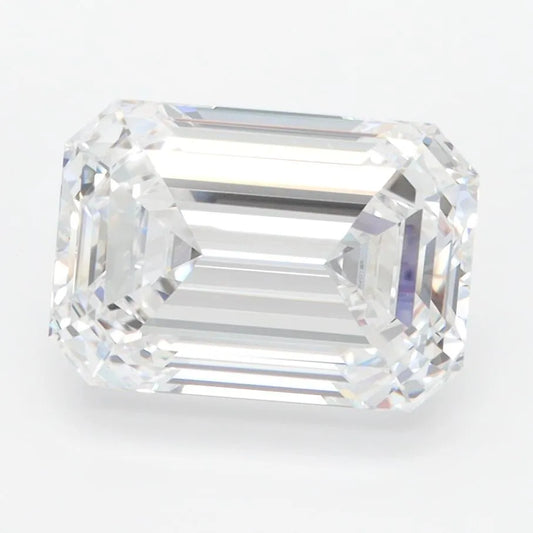 3.06ct Emerald Lab Grown Diamond (Colour D, Clarity IF, IGI Certified)