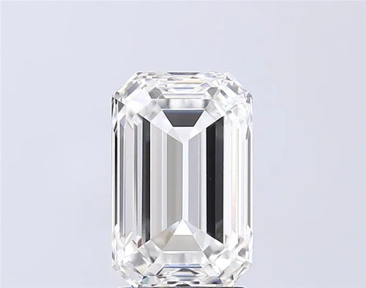 3.00ct Emerald Lab Grown Diamond (Colour D, Clarity VVS2, IGI Certified)
