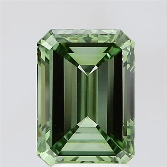 3.00ct Emerald Lab Grown Diamond (Colour Fancy Vivid Green, Clarity VS1, IGI Certified)
