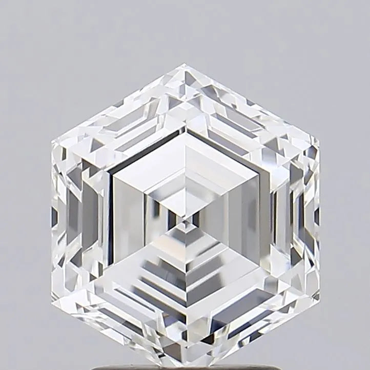 3.00ct Hexagonal Lab Grown Diamond (Colour F, Clarity VVS1, IGI Certified)