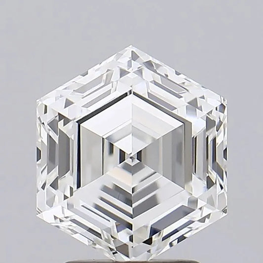 3.00ct Hexagonal Lab Grown Diamond (Colour F, Clarity VVS1, IGI Certified)