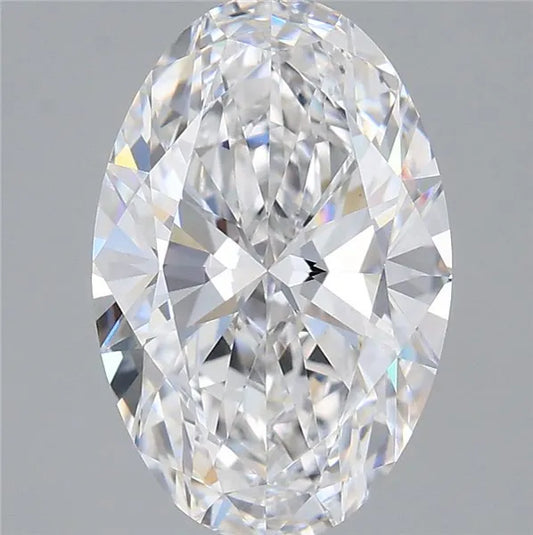 3.00ct Oval Lab Grown Diamond (Colour D, Clarity VVS2, IGI Certified)