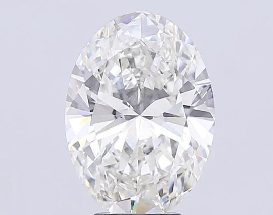 3.00ct Oval Lab Grown Diamond (Colour E, Clarity VVS2, IGI Certified)
