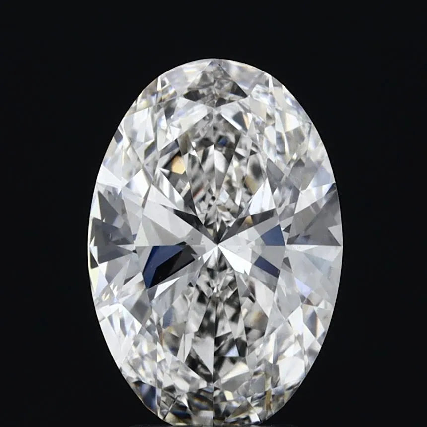 3.00ct Oval Lab Grown Diamond (Colour G, Clarity VS2, IGI Certified)