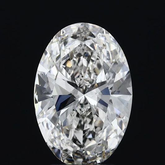 3.00ct Oval Lab Grown Diamond (Colour G, Clarity VS2, IGI Certified)