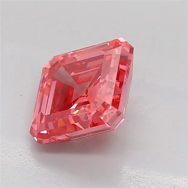 3.01ct Asscher Lab Grown Diamond (Colour Fancy Vivid Pink, Clarity VS2, IGI Certified)
