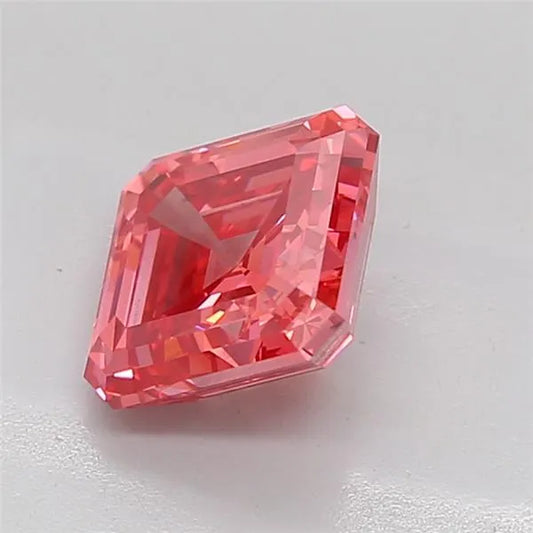 3.01ct Asscher Lab Grown Diamond (Colour Fancy Vivid Pink, Clarity VS2, IGI Certified)