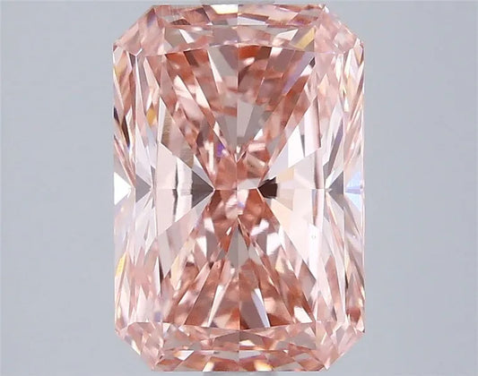 3.01ct Radiant Lab Grown Diamond (Colour Fancy Vivid Pink, Clarity VS1, IGI Certified)