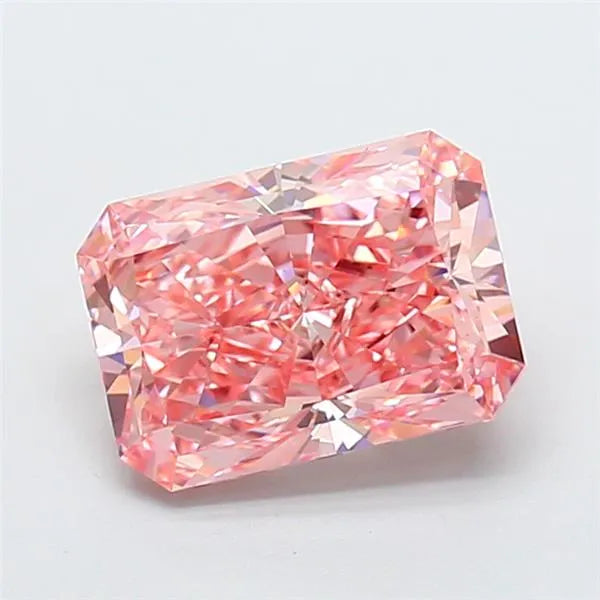 3.01ct Radiant Lab Grown Diamond (Colour Fancy Vivid Pink, Clarity VVS2, IGI Certified)