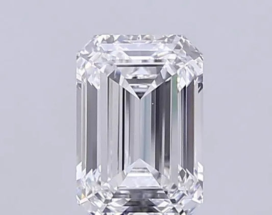 3.02ct Emerald Lab Grown Diamond (Colour E, Clarity VVS2, IGI Certified)