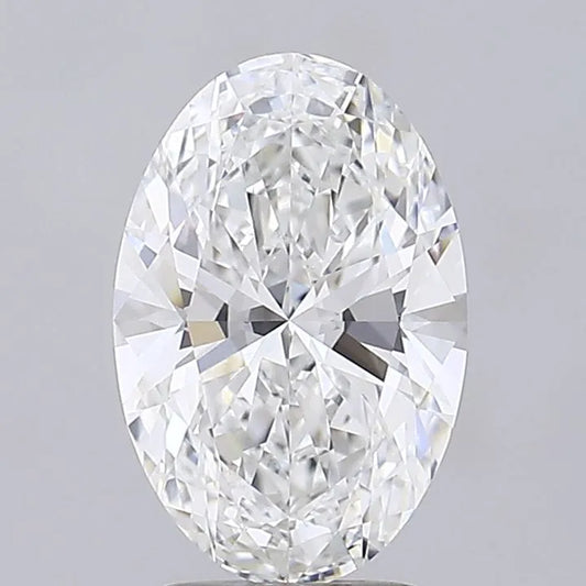 3.02ct Oval Lab Grown Diamond (Colour E, Clarity VVS1, IGI Certified)
