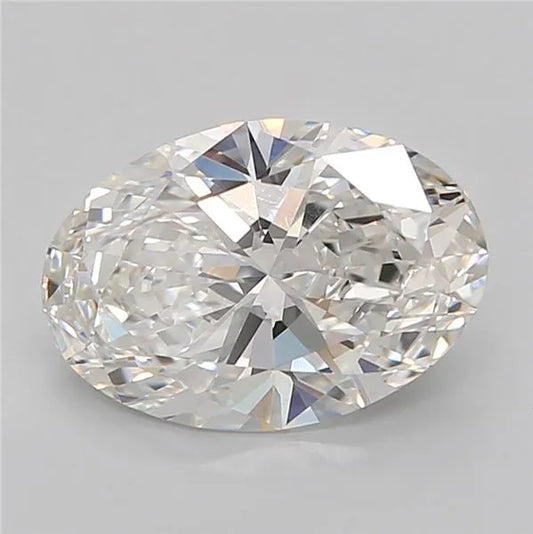 3.02ct Oval Lab Grown Diamond (Colour G, Clarity VVS2, IGI Certified)