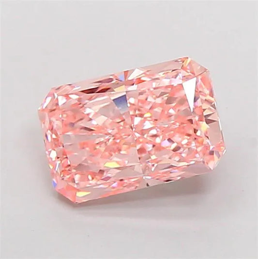 3.02ct Radiant Lab Grown Diamond (Colour Fancy Vivid Pink, Clarity VVS2, IGI Certified)