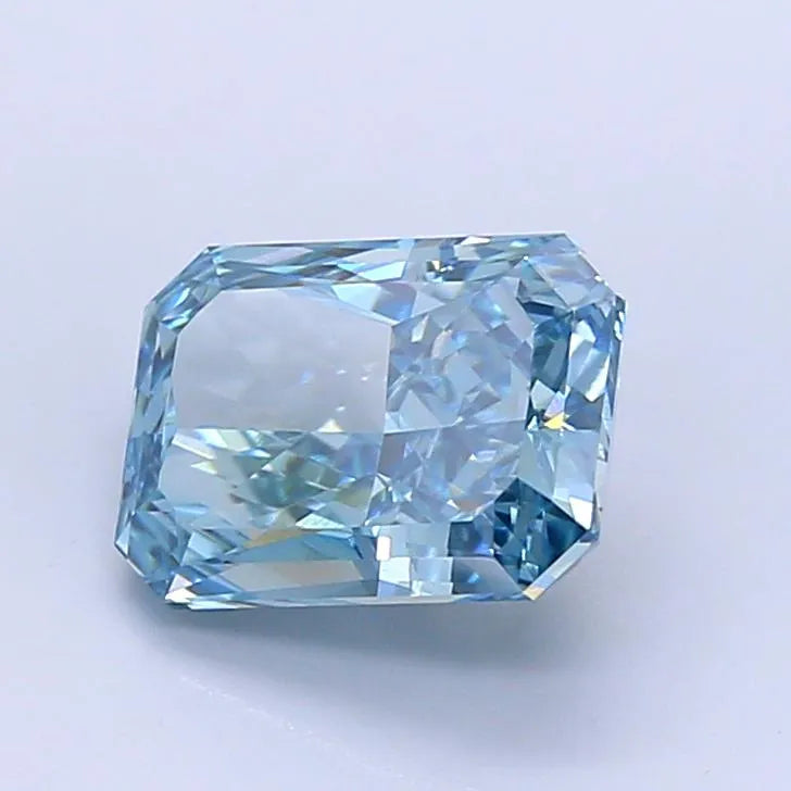 3.03ct Radiant Lab Grown Diamond (Colour Fancy Vivid Blue, Clarity VVS2, IGI Certified)