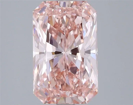 3.03ct Radiant Lab Grown Diamond (Colour Fancy Vivid Pink, Clarity VS1, IGI Certified)