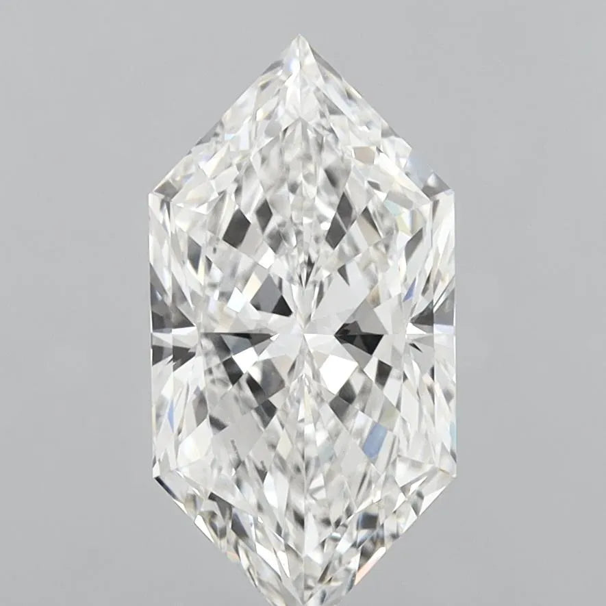 3.04ct Hexagonal Lab Grown Diamond (Colour F, Clarity VVS2, IGI Certified)
