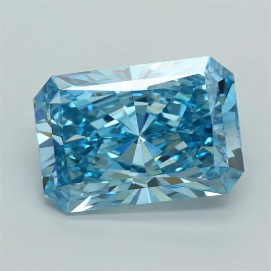 3.05ct Radiant Lab Grown Diamond (Colour Fancy Vivid Blue, Clarity VVS2, IGI Certified)