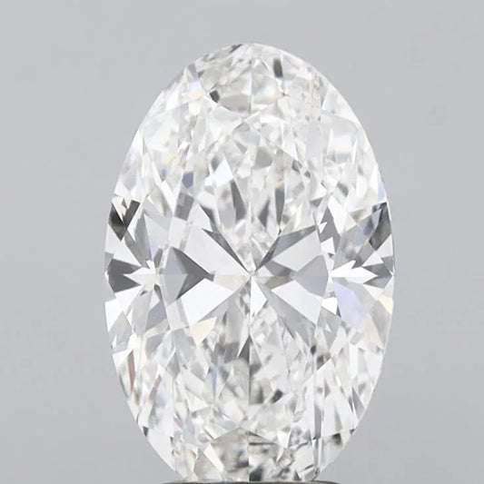 3.07ct Oval Lab Grown Diamond (Colour E, Clarity VVS2, IGI Certified)