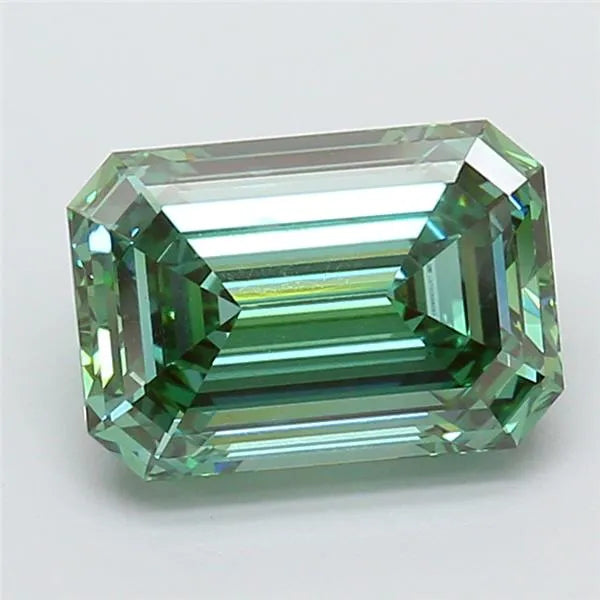 3.09ct Emerald Lab Grown Diamond (Colour Fancy Vivid Green, Clarity VVS2, IGI Certified)