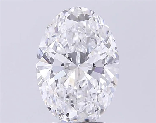 3.21ct Oval Lab Grown Diamond (Colour D, Clarity VVS2, IGI Certified)