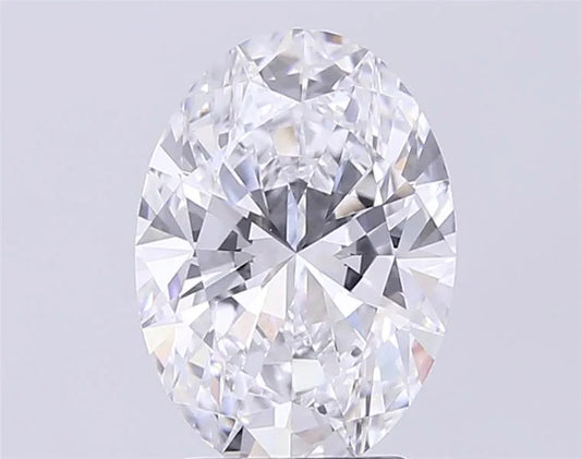 3.21ct Oval Lab Grown Diamond (Colour D, Clarity VVS2, IGI Certified)
