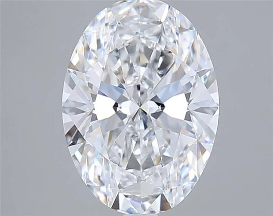 3.24ct Oval Lab Grown Diamond (Colour D, Clarity VVS1, IGI Certified)
