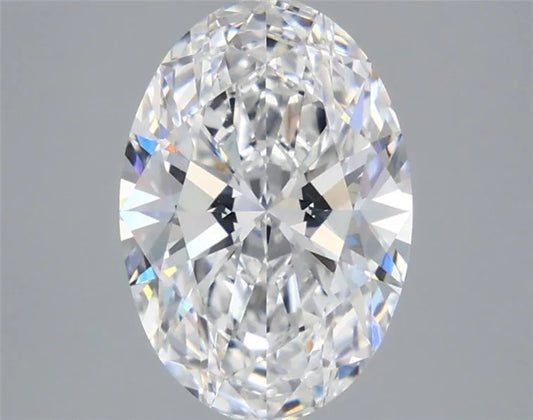 3.24ct Oval Lab Grown Diamond (Colour D, Clarity VVS2, IGI Certified)