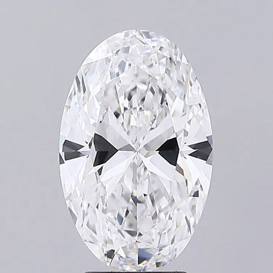 3.31ct Oval Lab Grown Diamond (Colour E, Clarity VVS2, IGI Certified)