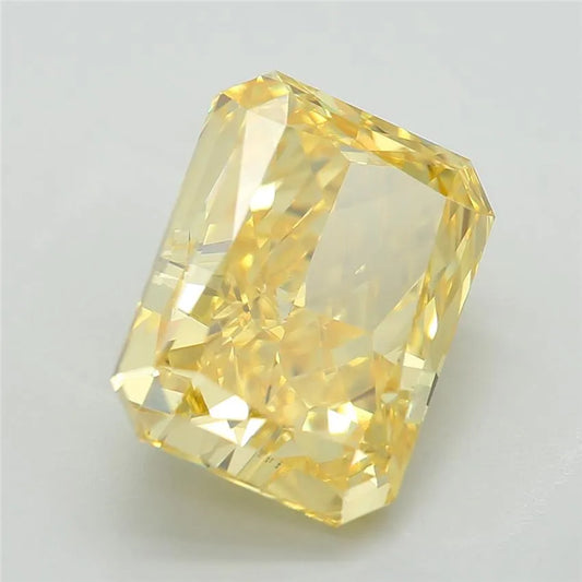 3.33ct Radiant Lab Grown Diamond (Colour Fancy Vivid Yellow, Clarity VS1, IGI Certified)