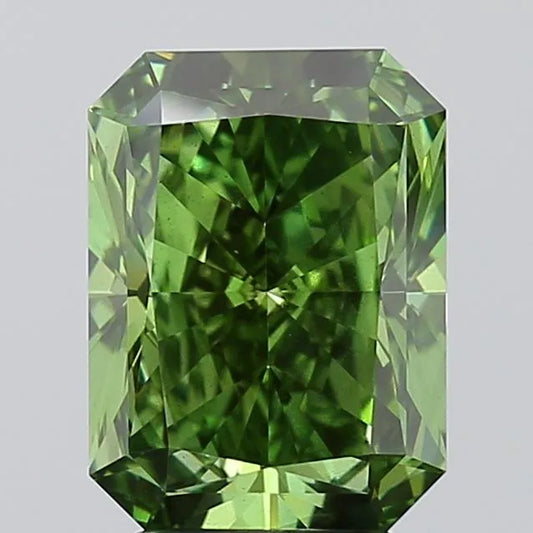 3.50ct Radiant Lab Grown Diamond (Colour Fancy Vivid Green, Clarity VS1, IGI Certified)