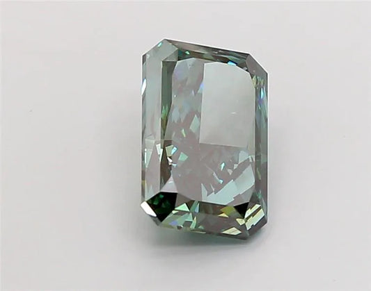 3.62ct Radiant Lab Grown Diamond (Colour Fancy Deep Green, Clarity VS2, IGI Certified)