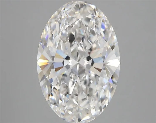 3.70ct Oval Lab Grown Diamond (Colour E, Clarity VVS2, IGI Certified)