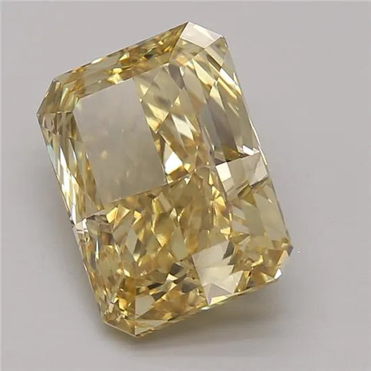 3.76ct Radiant Lab Grown Diamond (Colour Fancy Vivid Yellow, Clarity VVS2, Cut VG, IGI Certified)