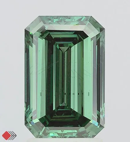 2.81ct Emerald Lab Grown Diamond (Colour Fancy Vivid Green, Clarity SI1, IGI Certified)