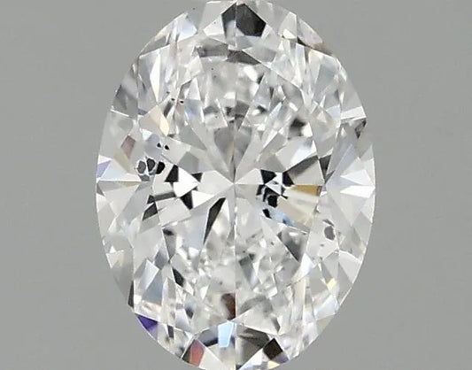 0.97ct Oval Lab Grown Diamond (Colour D, Clarity SI1, IGI Certified)