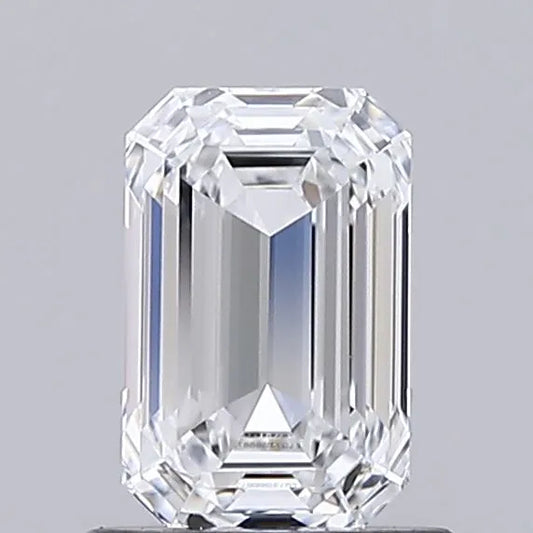 1.02ct Emerald Lab Grown Diamond (Colour D, Clarity IF, IGI Certified)