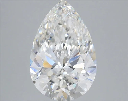 4.05ct Pear Lab Grown Diamond (Colour E, Clarity VVS2, IGI Certified)